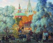 Boris Kustodiev Country painting